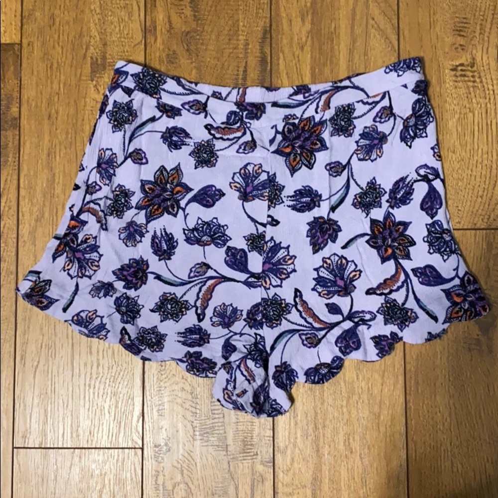 Kendall & Kylie Purple Floral Shorts